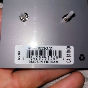 Silver and Diamond earrings